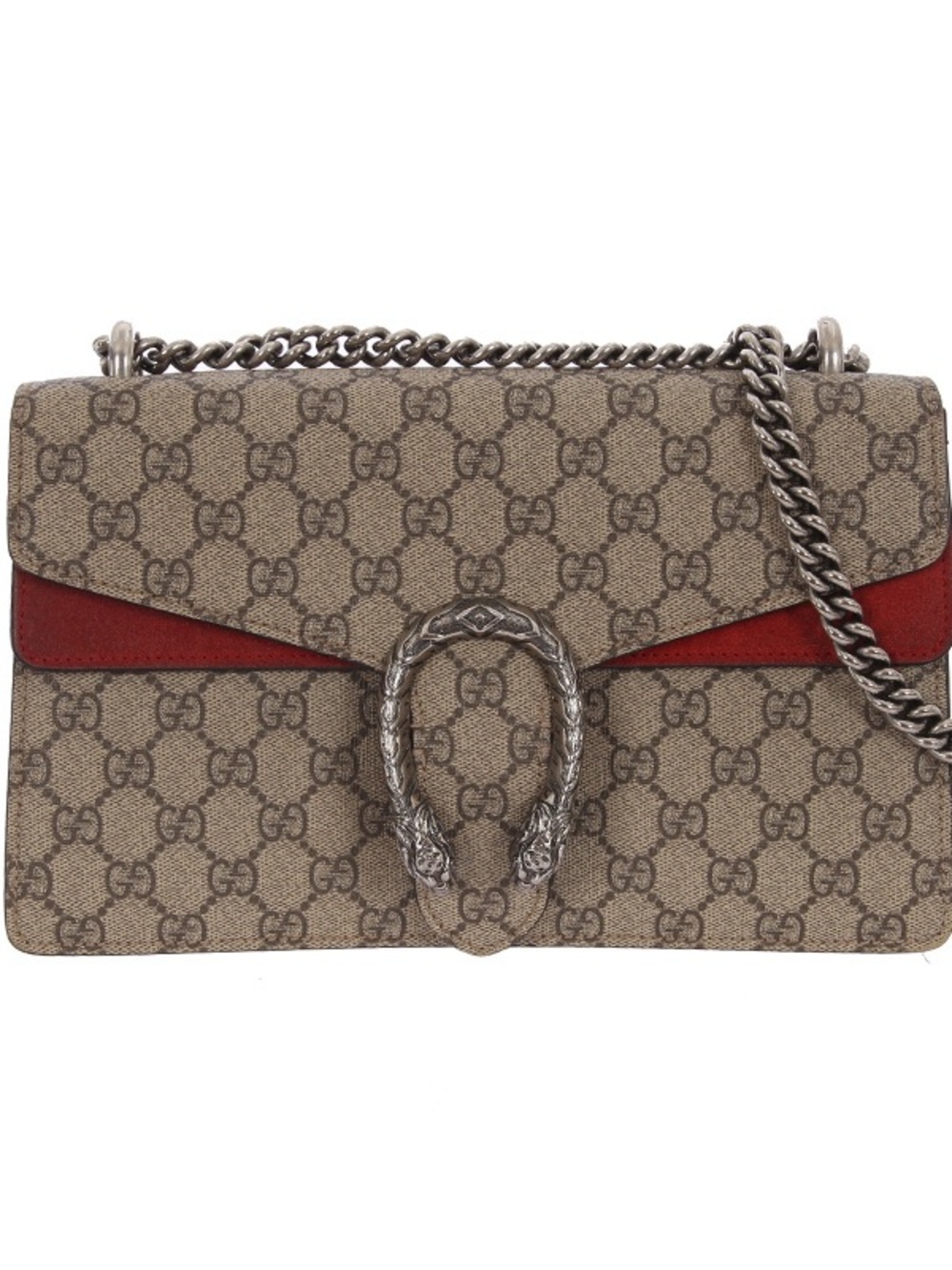♥️Gucci Beige Black Brown GG Supreme Dionysus Medium Shoulder Bag ♥️